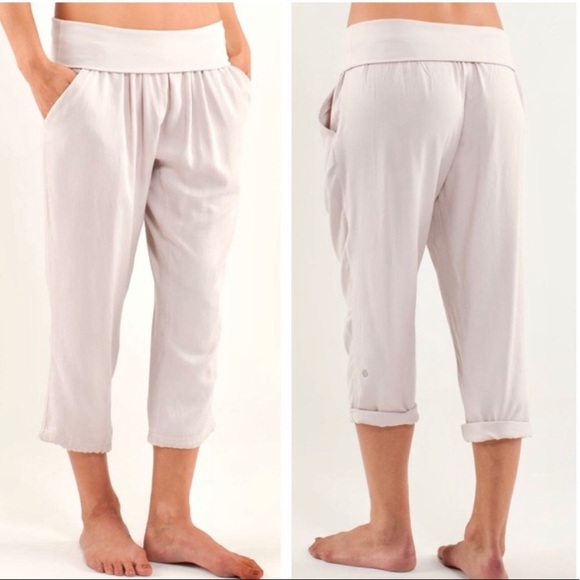 lululemon athletica Pants - Lululemon Post Power Crop Pants Dune 4